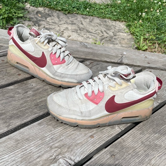 Nike air max 1 size 8.5 women’s 7 us pink grey red - Picture 1 of 7